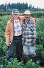 Two farm workers