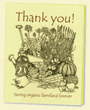 Thank the farmer donation card