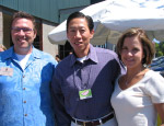 Board member Stephen Tan (center), with Tony’s Coffees Sales Manager Darryl Miller and PCC member Kelly Stiger.