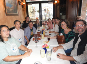 CCMA dinner table participants