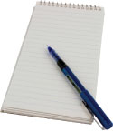 Notepad & pen