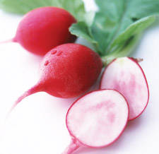 radishes closeup