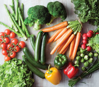 spring vegetables assortment