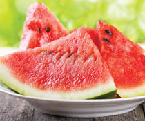 watermelon plate wood