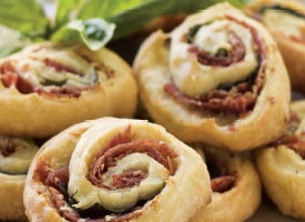 ham pesto pinwheels