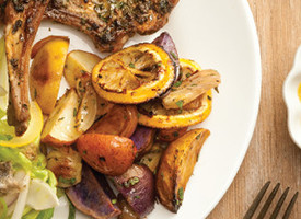 oven roasted potatoes with lemon