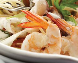 pasta prawns