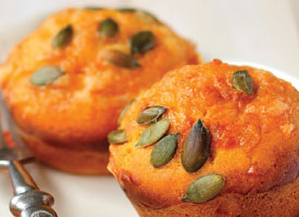 pumpkin cheddar muffin