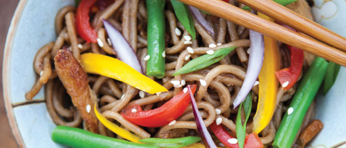 soba noodle stir fry