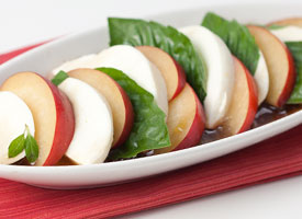 stonefruit caprese salad