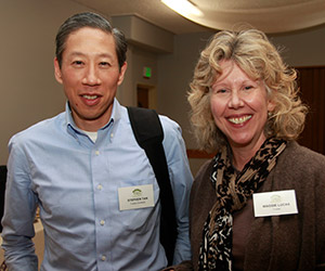 (l-r, Board Members Stephen Tan and Maggie Lucas)