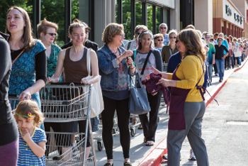 Bothell PCC store director greets customers