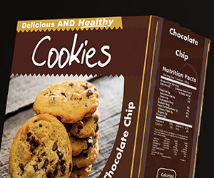 healthy label cookie box