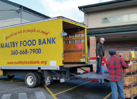 Maltby Food Bank truck