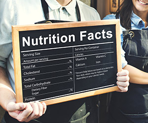 nutrition facts in restaurants