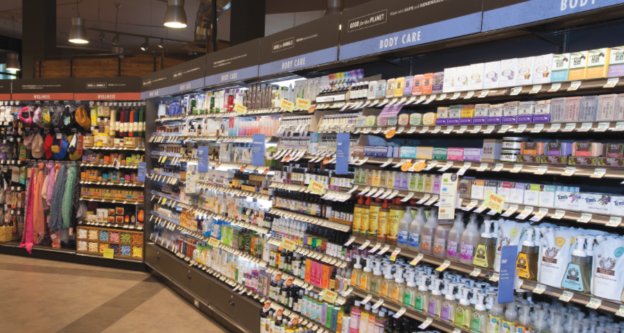 Health and body care aisle at PCC Natural Markets