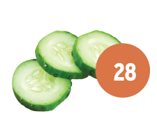 Vegetables: 28