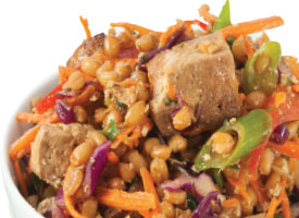 spicy tofu and spelt