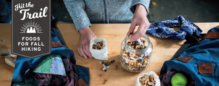 trail mix for fall hiking