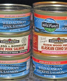 Canned salmon