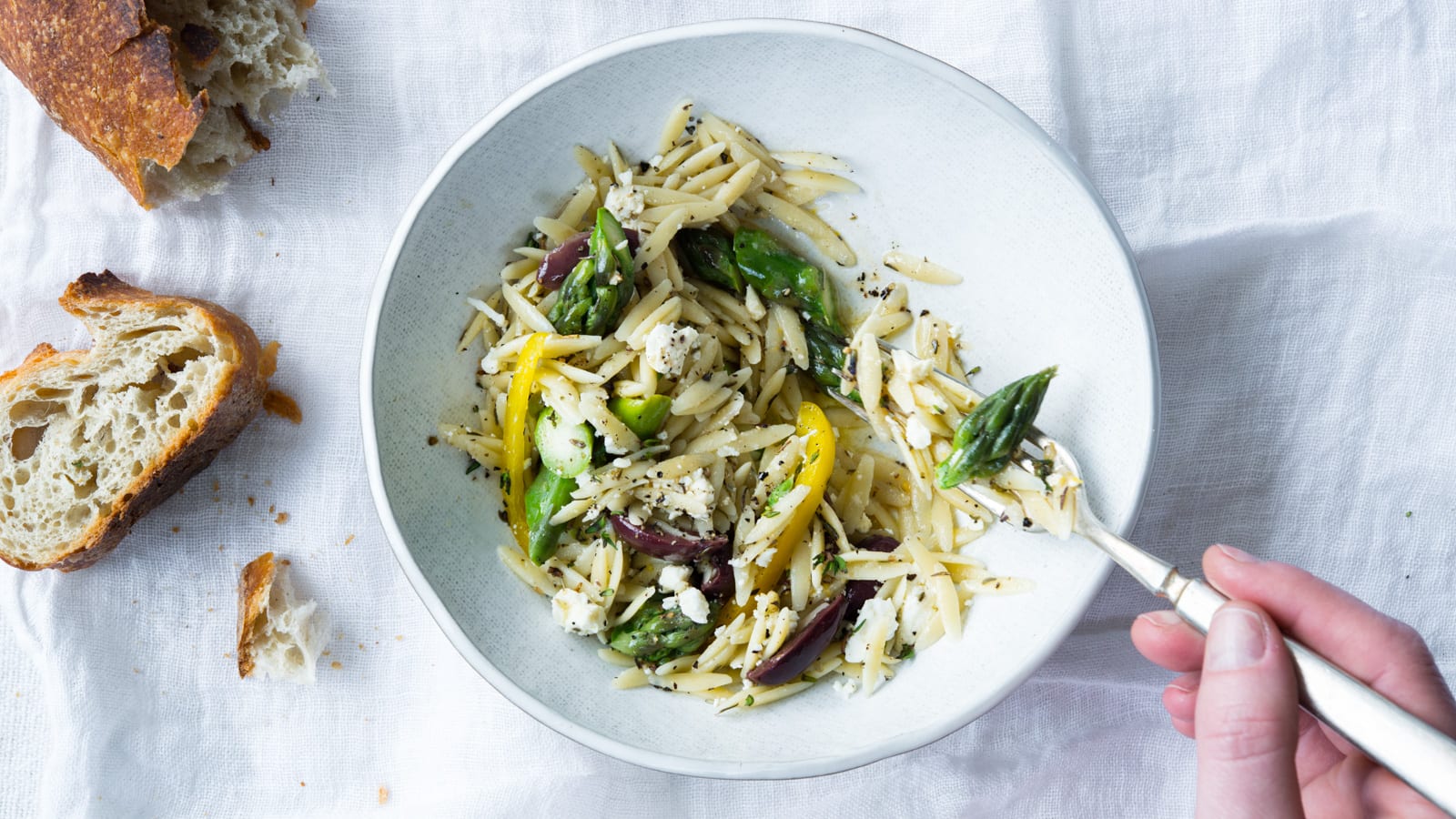 PCC Asparagus and Orzo Salad