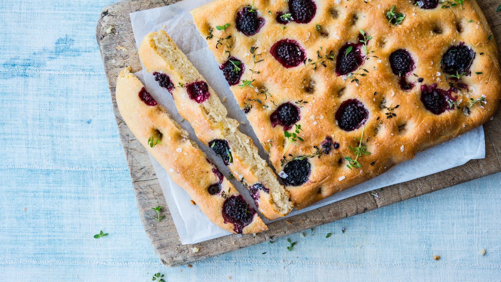 Blackberry Thyme Focaccia