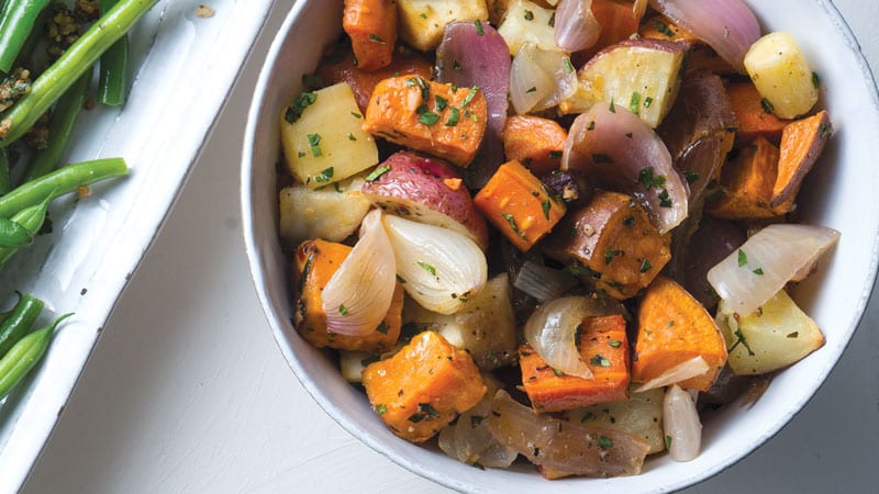 roasted veggies in a bowl