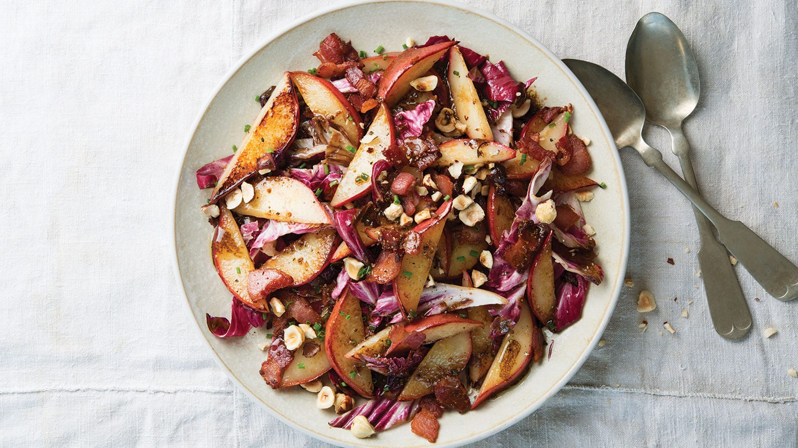 Sautéed Pears, Bacon and Radicchio