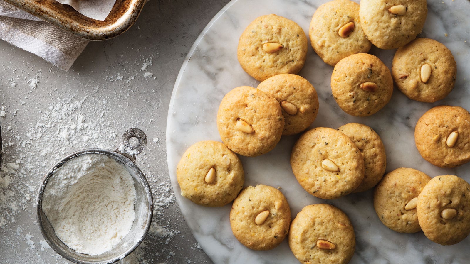 Pine Nut and Sage Cookies