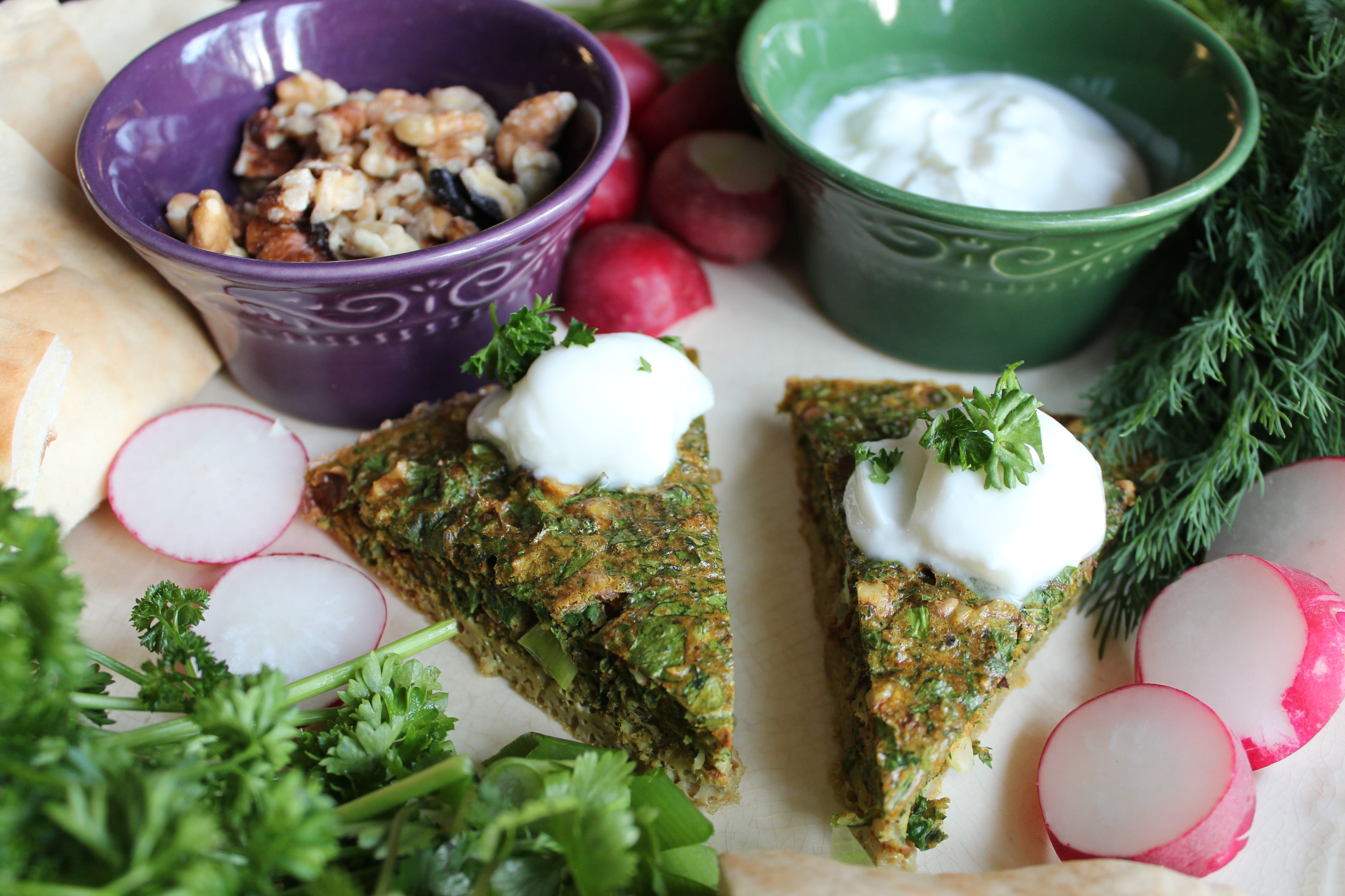 Kuku Sabzi (Persian Baked Fresh Herb Patties) recipe PCC Community