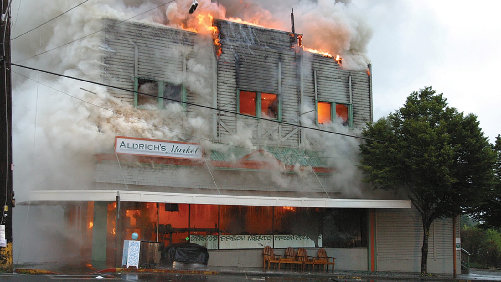 2003 fire at Abundant Life Seed Foundation in Port Townsend, Washington