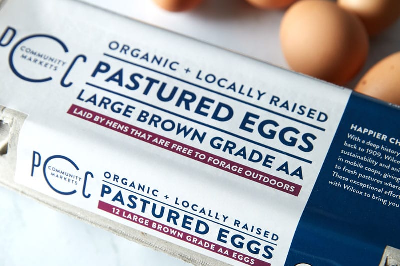 PCC local + organic pastured eggs