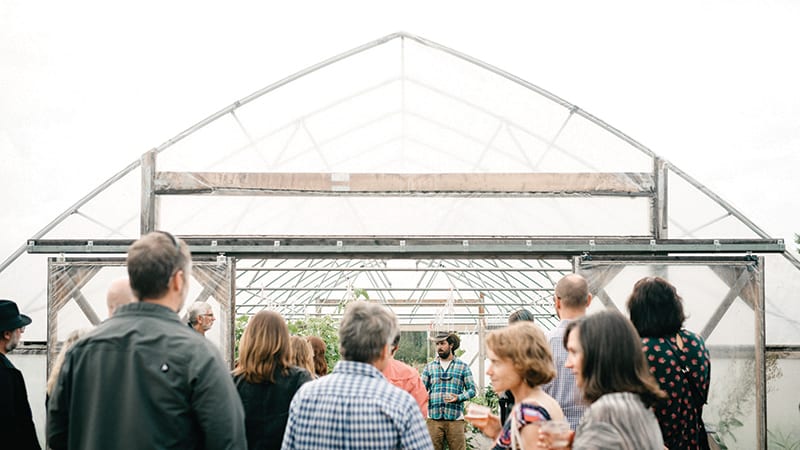 PCC Farmland Trust, man giving tour of farm