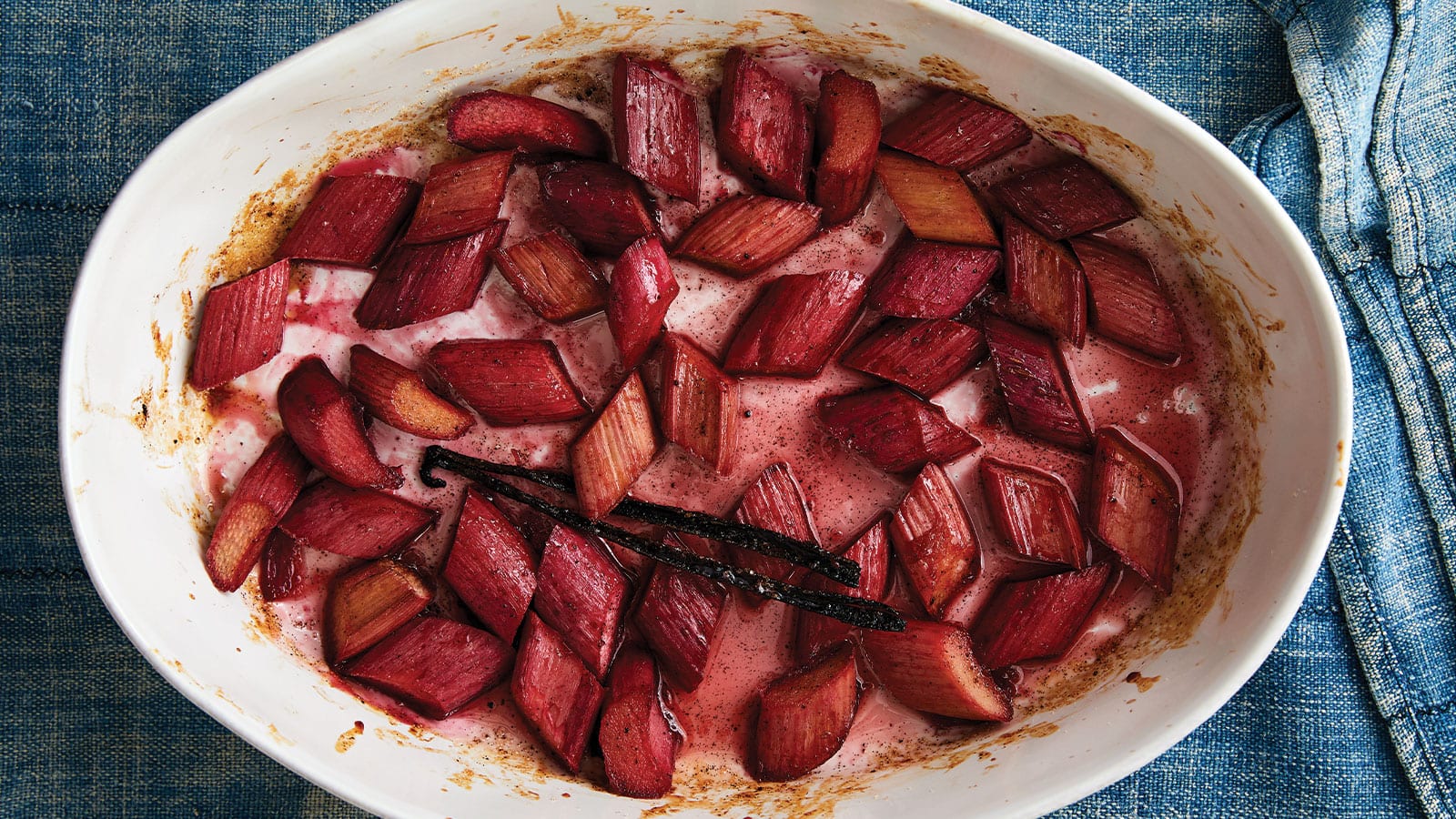 Vanilla Roasted Rhubarb