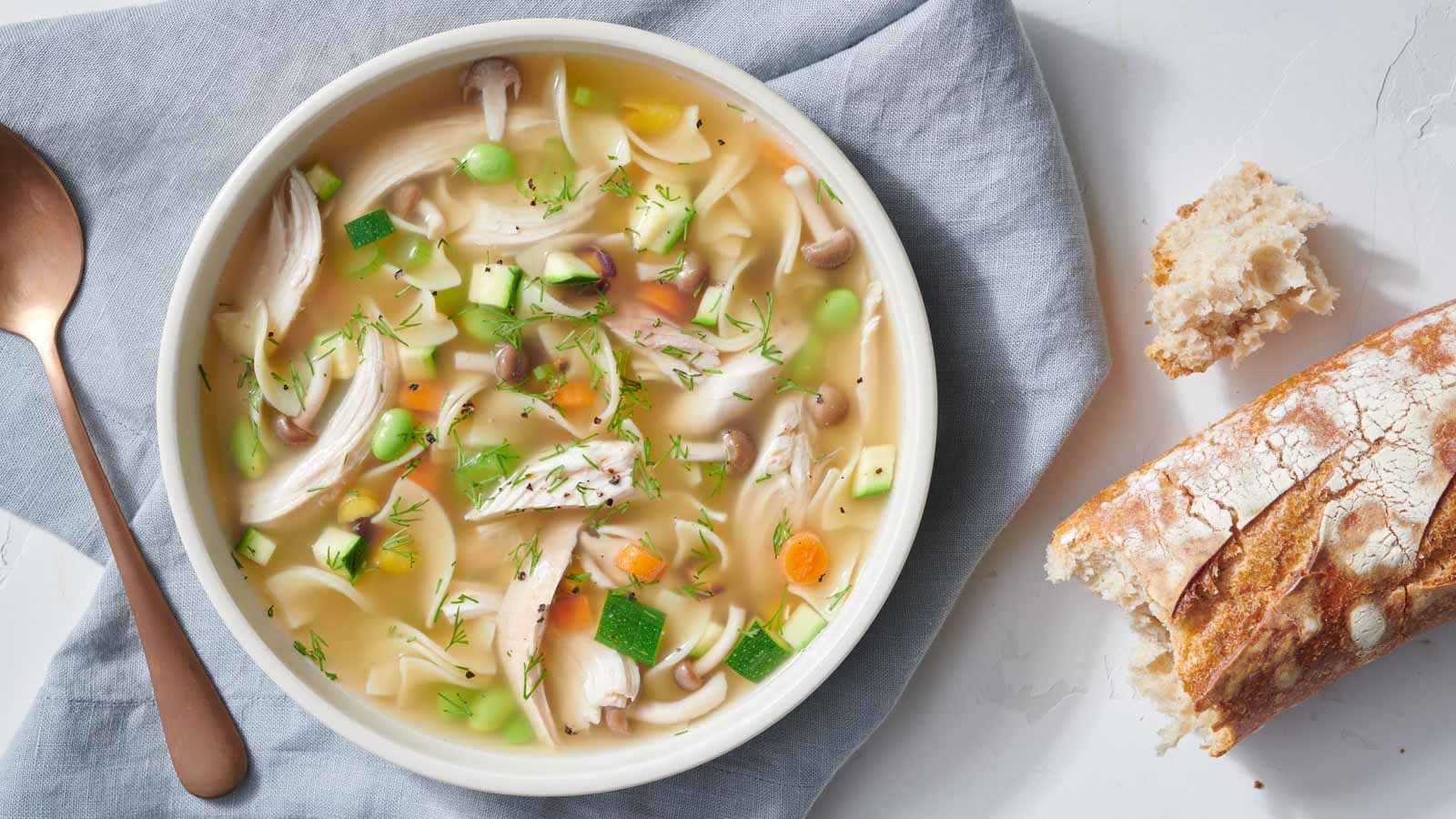 Leftover Deli-roasted Chicken Soup recipe