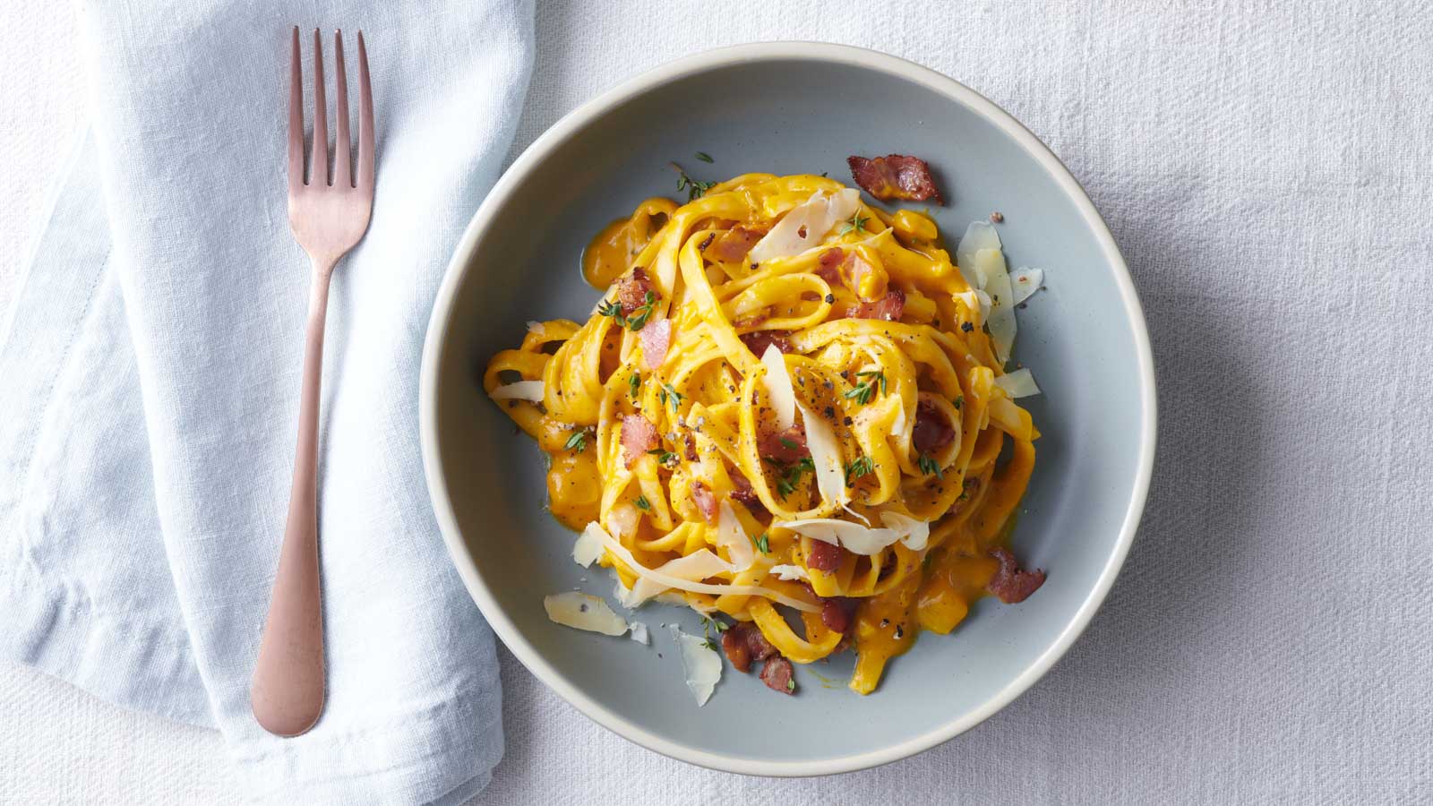 Velvety Kabocha Squash Pasta