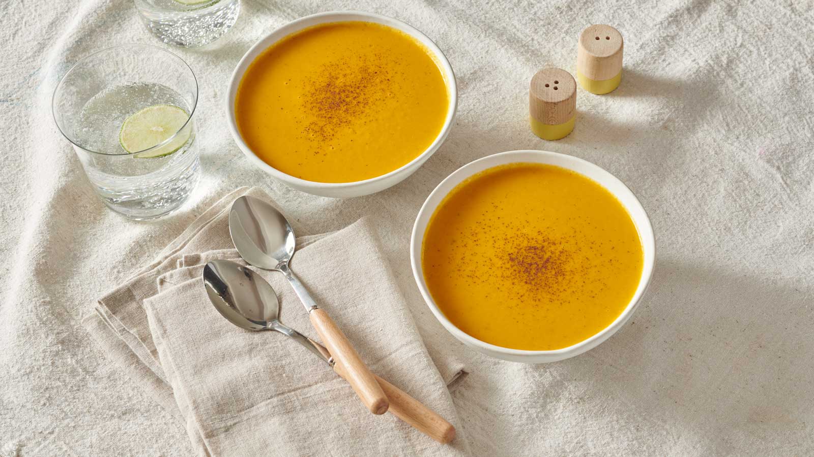 Carrot and Yam Soup with Cardamom