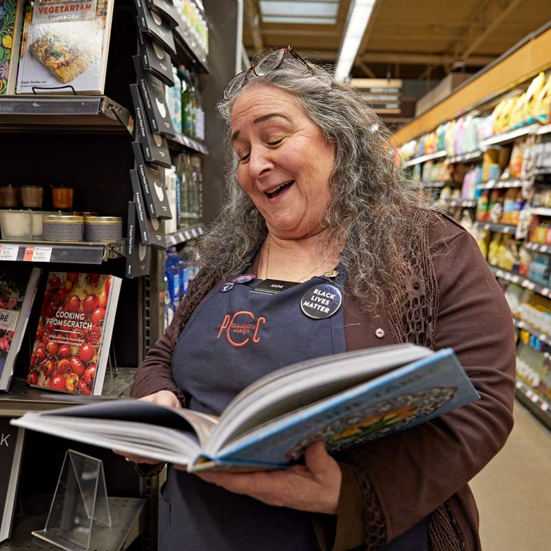 Kathi reading book