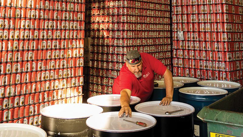 stacks at Tieton Cidery