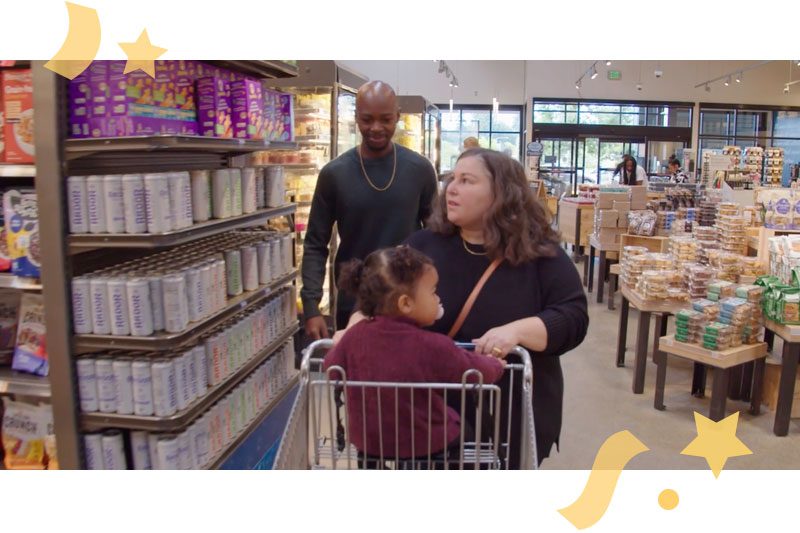The Taylor-Micklin family shopping at PCC. Meet them and out other members in our Community Tables series.
