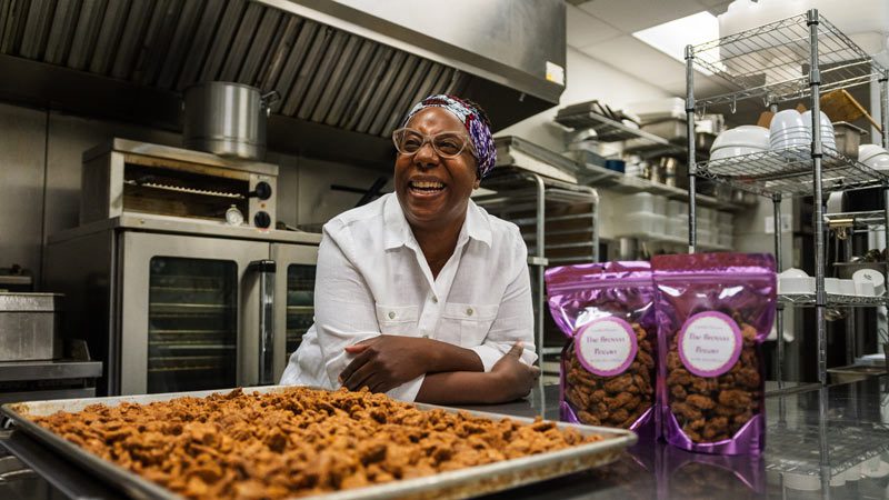 The owner of The Brown Pecan, a vendor with PCC.