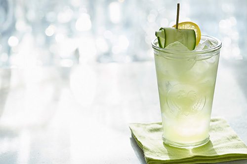 Cucumber lemon mocktail