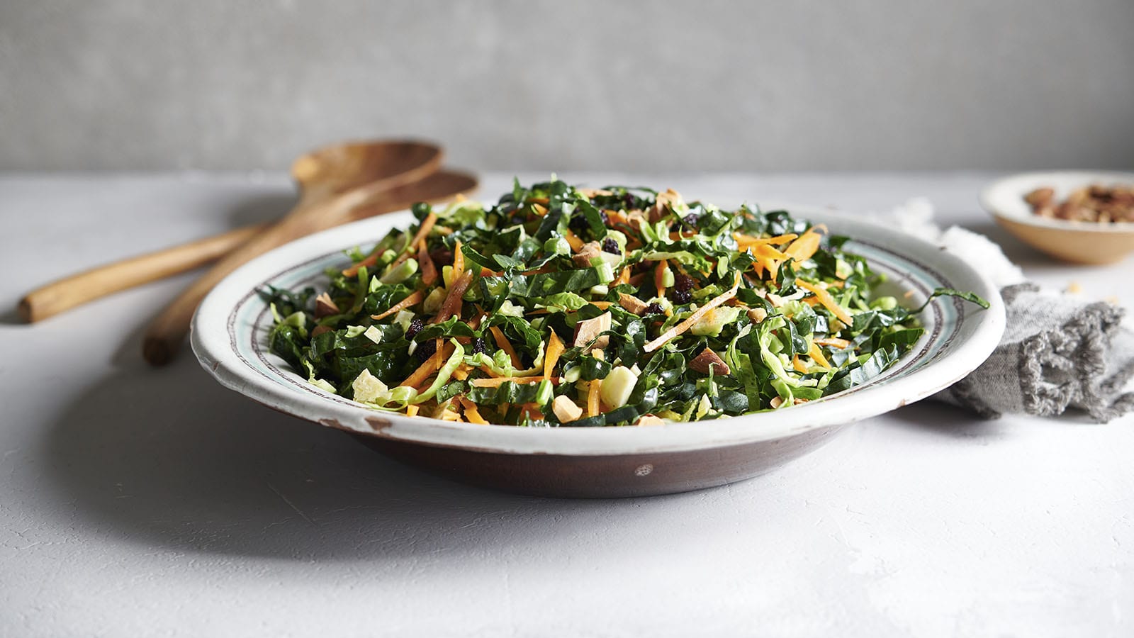 PCC's shredded kale with brussels sprouts salad.
