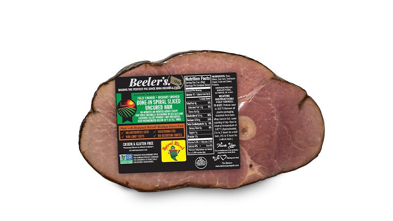 Uncured Bone-In Spiral sliced Ham