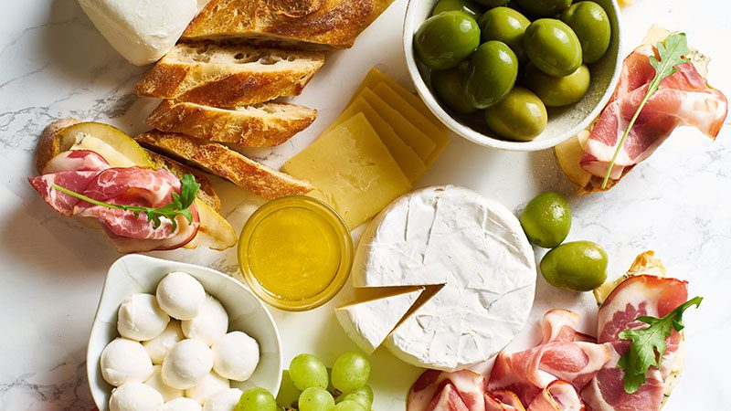 stock photo of cheese board