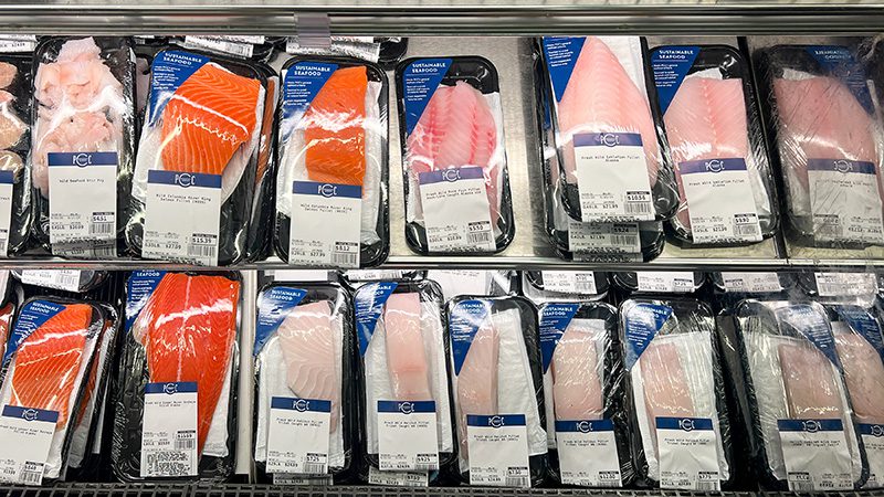 Seafood for sale at PCC
