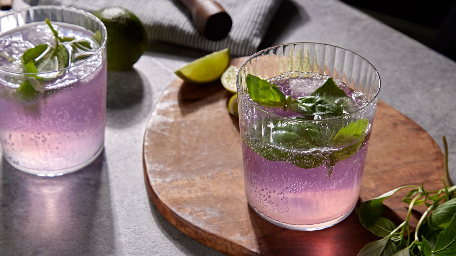 Basil Gin Fizz