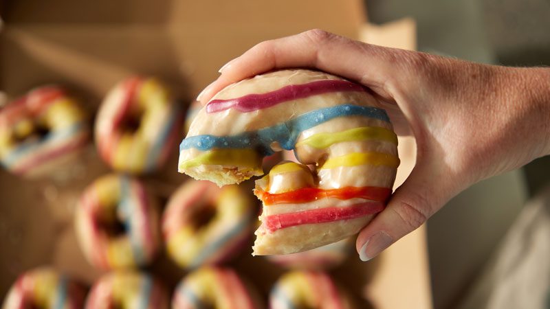 Mighty-O Donuts Pride Donut