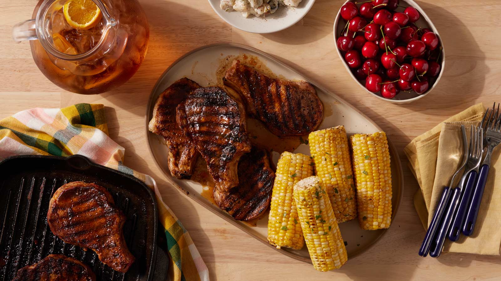 Spice-rubbed Grilled Pork Chops