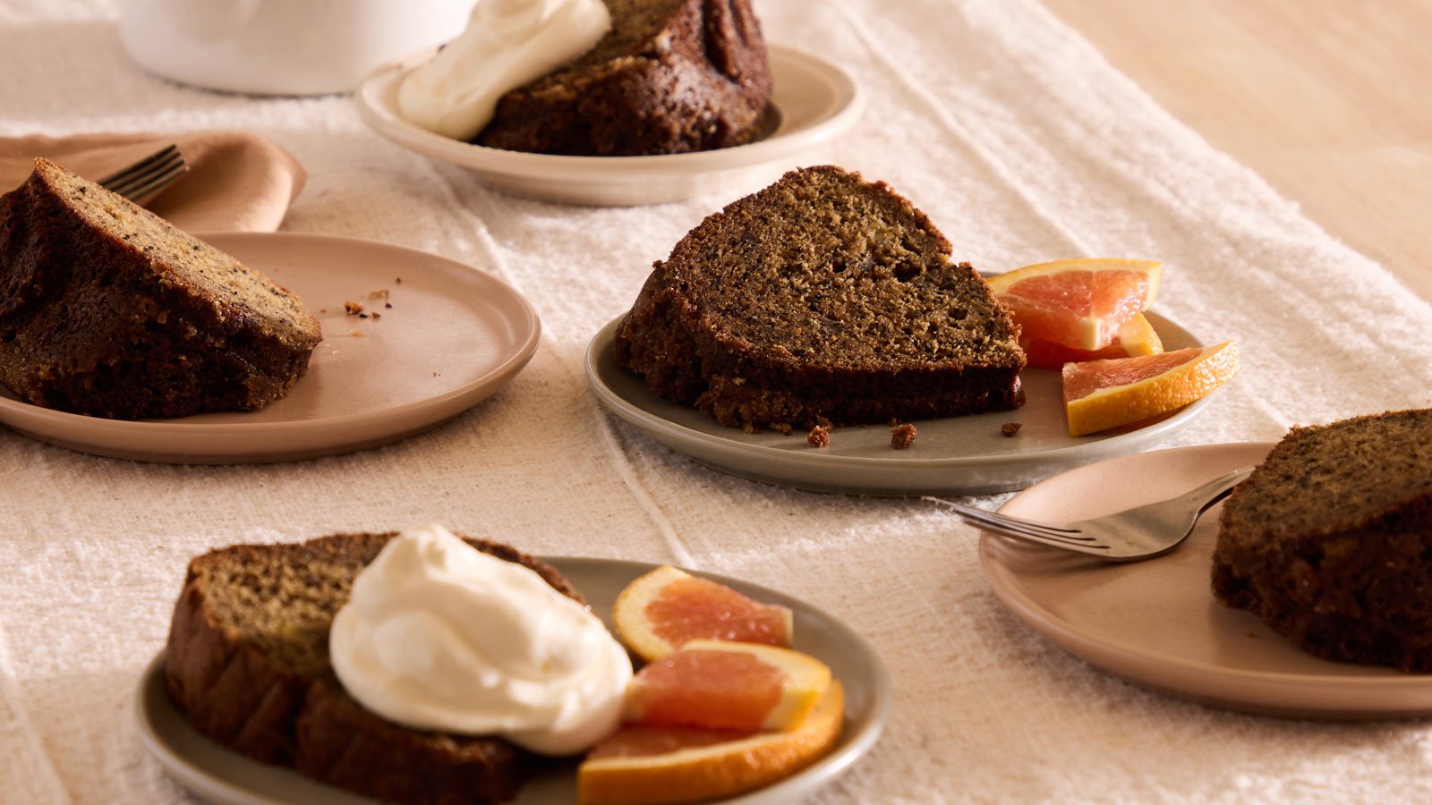 Caramel Banana Coffee Cake